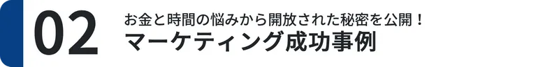 ２．マーケティング成功事例